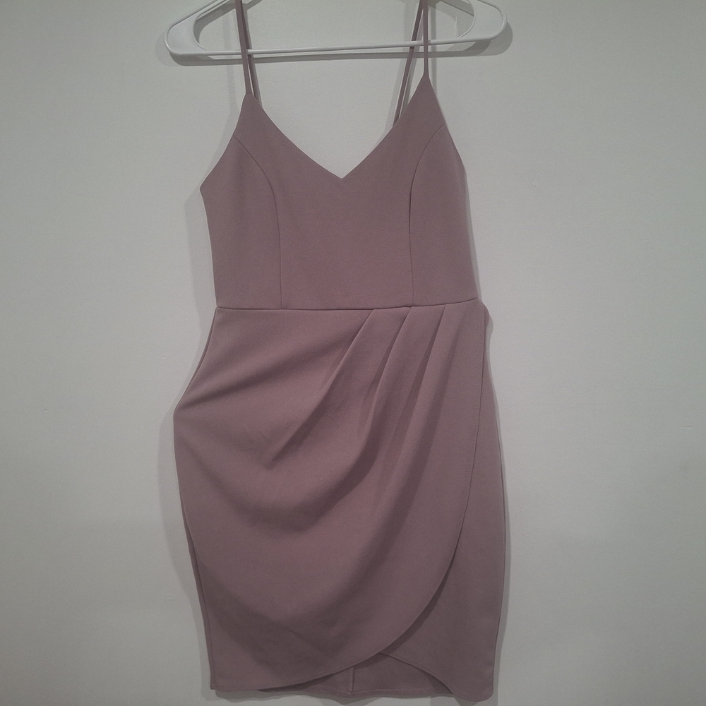 Lulus.Elegant Mauve Spaghetti Strap Dress